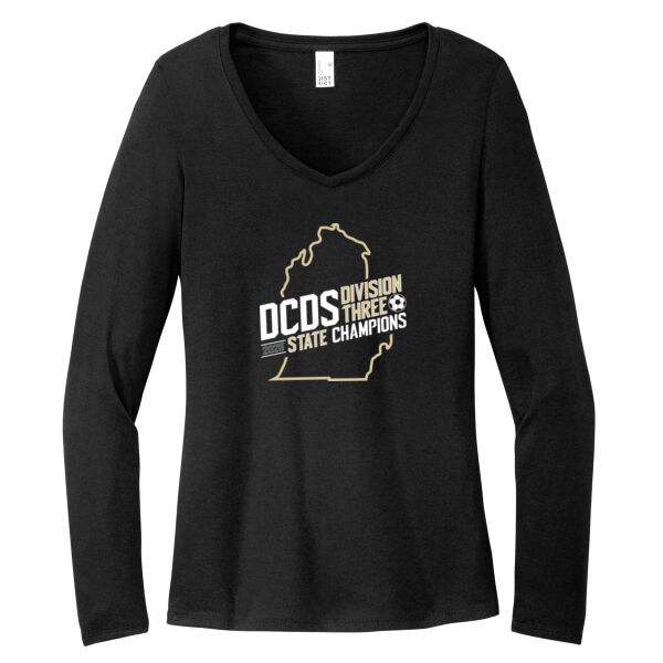 Women’s Perfect Tri® Long Sleeve V-Neck Tee Thumbnail