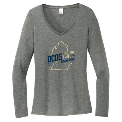 Women’s Perfect Tri® Long Sleeve V-Neck Tee Thumbnail