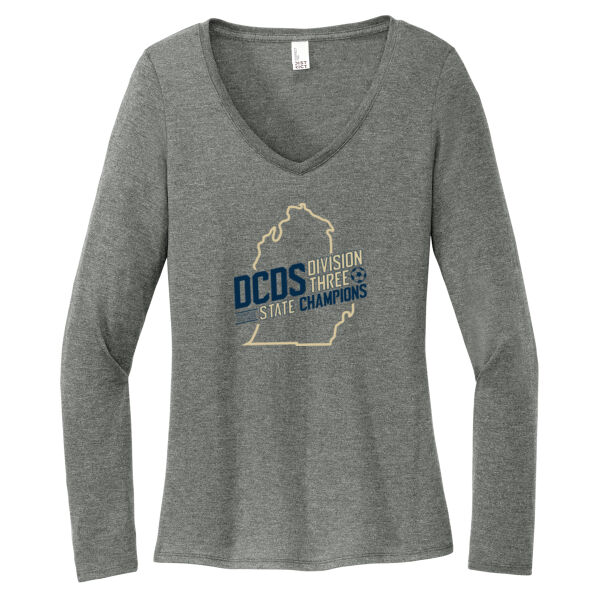 Women’s Perfect Tri® Long Sleeve V-Neck Tee Thumbnail